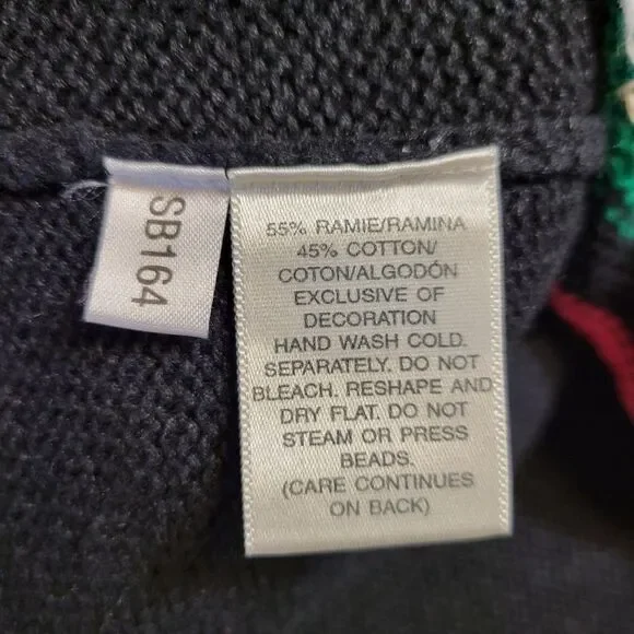 Susan Bristol Colorful Cat Pattern Women's Sweater Cardigan Y2K Patchwork - Picture 11 of 14